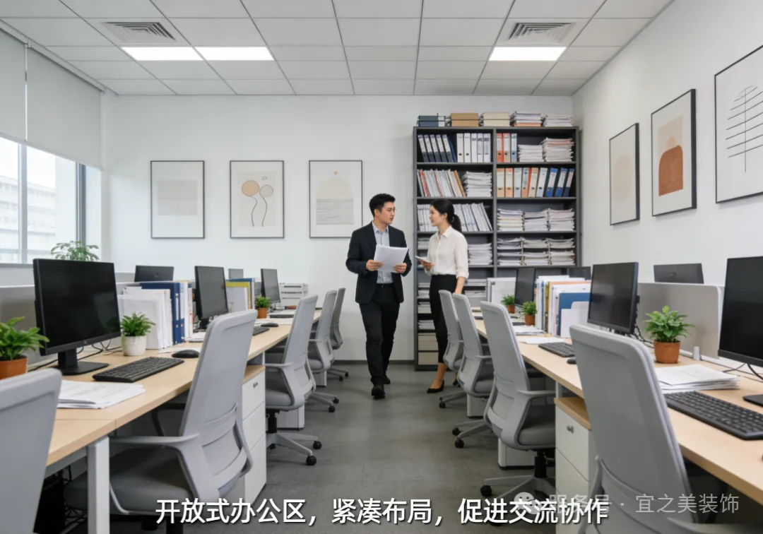 北京办公室装修案例：小空间简约联合办公室案例欣赏